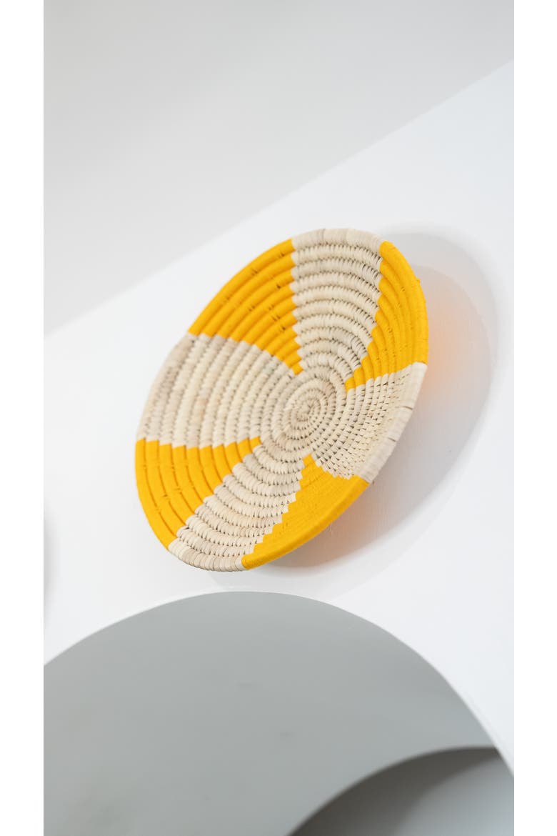Yellow Wall Basket, Alternate, color, Medium