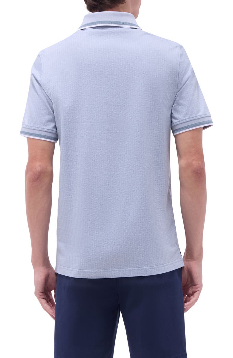 Bugatchi Speckled Bird's Eye Cotton Polo, Alternate, color,