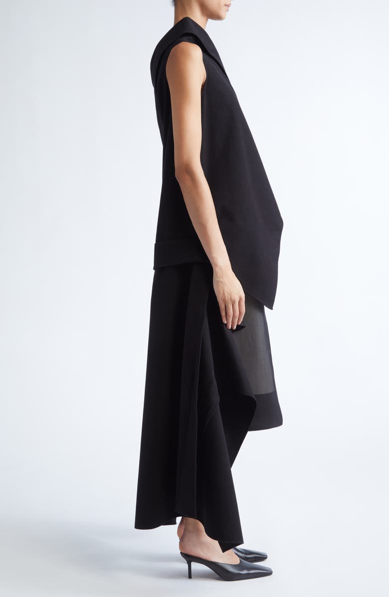 GIA STUDIOS Swinton Asymmetric Moleskin Top, Alternate, color, Black