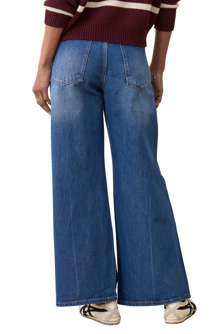 Charlie Wide Leg Jeans, Alternate, color, MEDIUM WASH