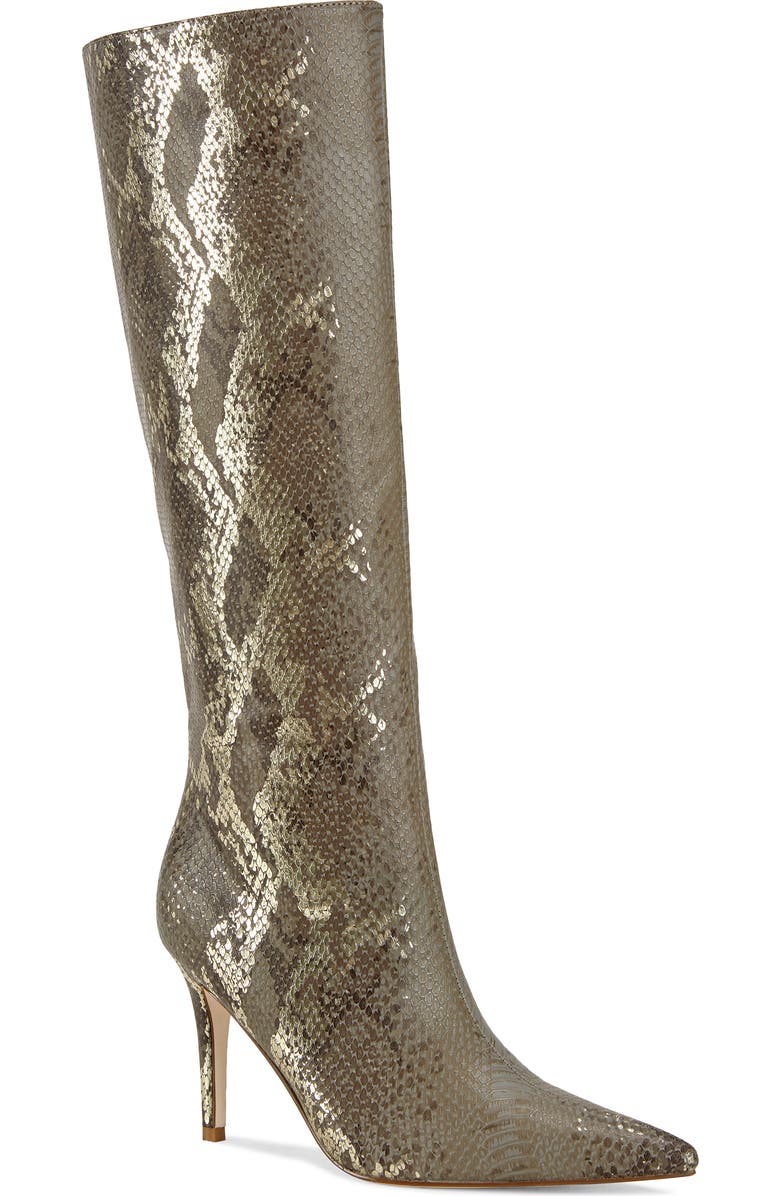 AZALEA WANG Cashy Pointed Toe Knee High Boot, Alternate, color,