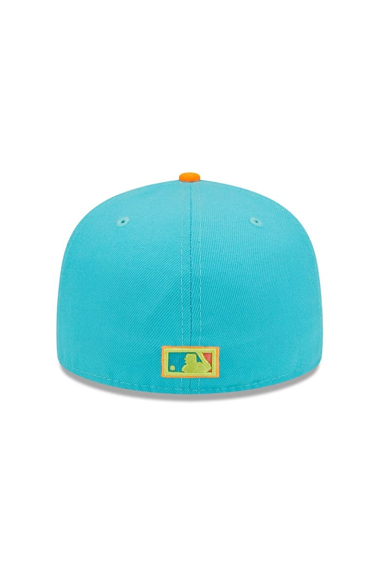 New Era Men's New Era Blue/Orange Chicago White Sox Vice Highlighter 59FIFTY Fitted Hat, Alternate, color, Blue