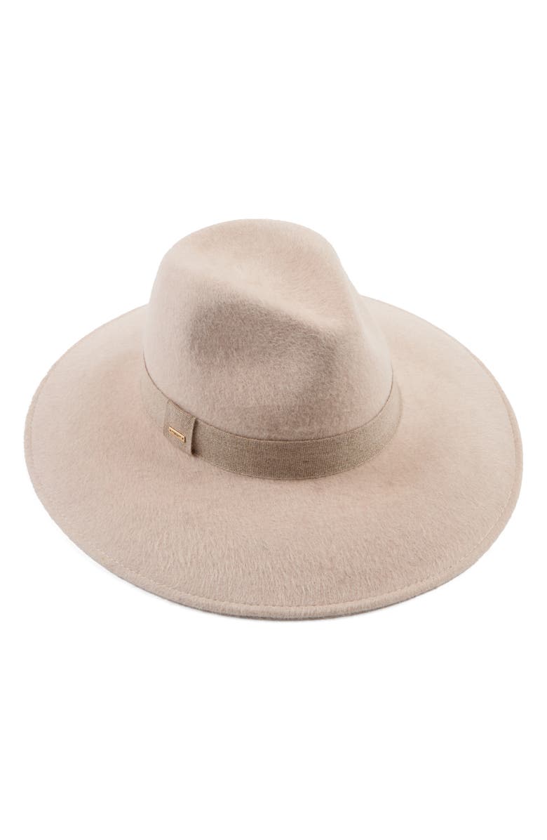 Eugenia Kim Emmanuelle Wool Felt Fedora, Main, color, Bone
