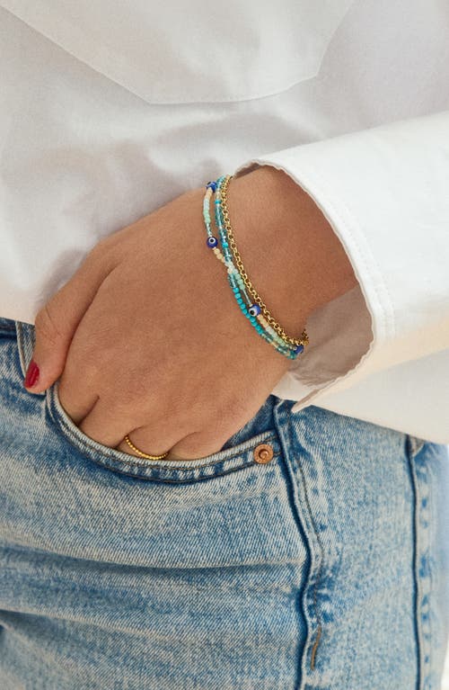 Baublebar Mariana Layered Beaded Bracelet In Turquoise