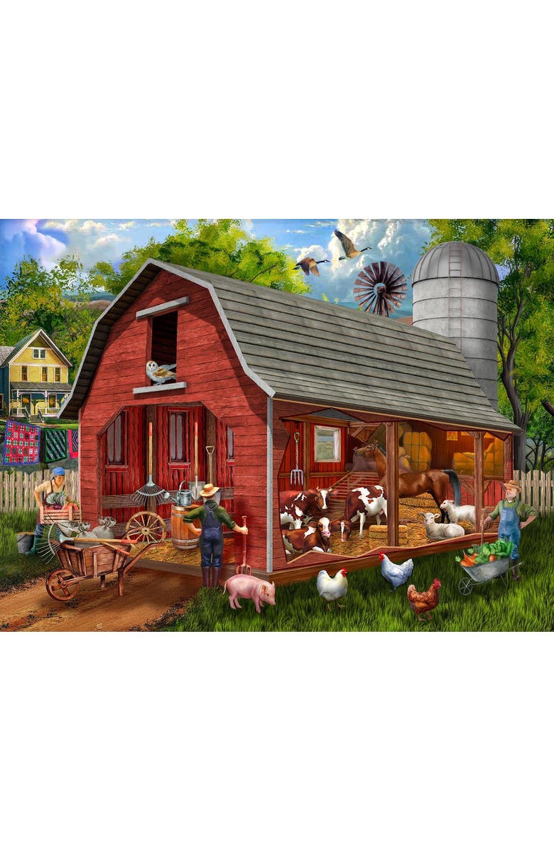 Sunsout The Old Red Barn 1000 piece Jigsaw Puzzle for Adults, Alternate, color, Multicolor