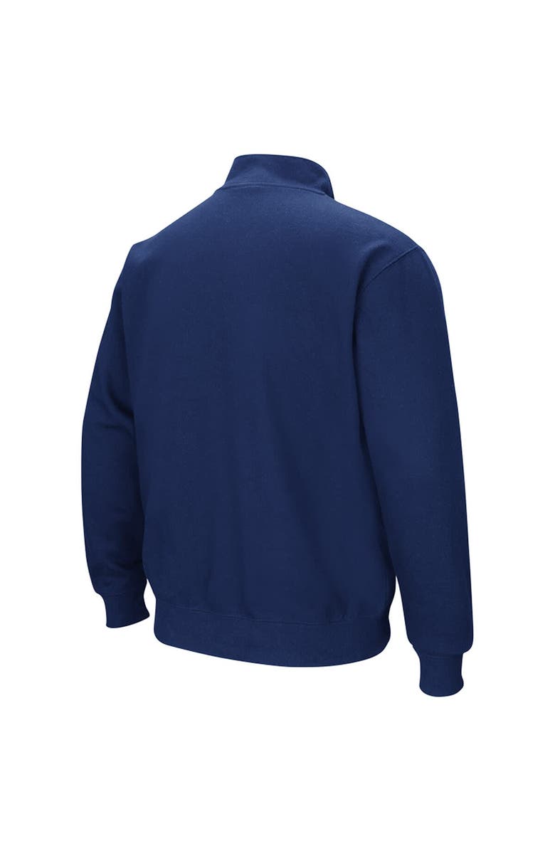 COLOSSEUM Men's Colosseum Navy BYU Cougars Tortugas Quarter-Zip Sweatshirt, Alternate, color,