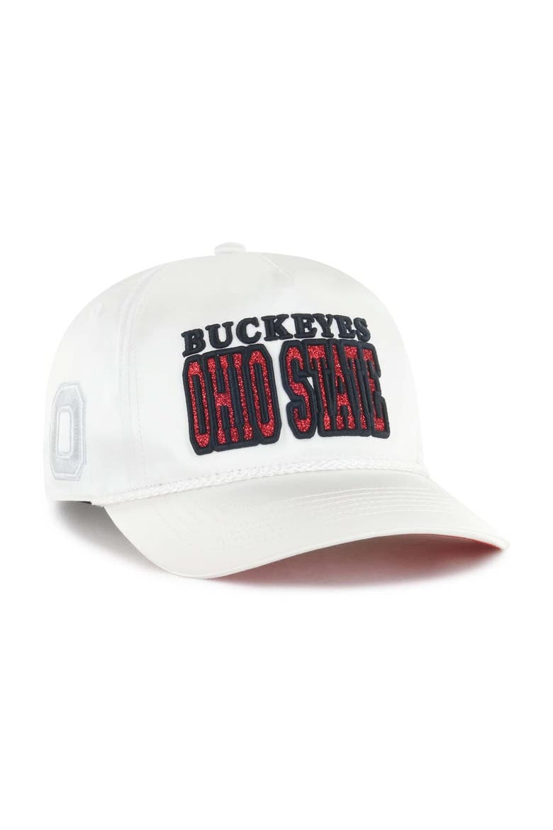 Women's '47 White Ohio State Buckeyes Outspoken Hitch Adjustable Hat, Main, color, White
