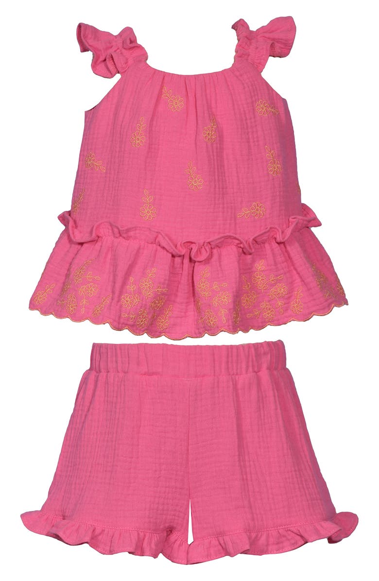 Iris & Ivy Kids' Cotton Gauze Tank & Shorts Set, Main, color, 