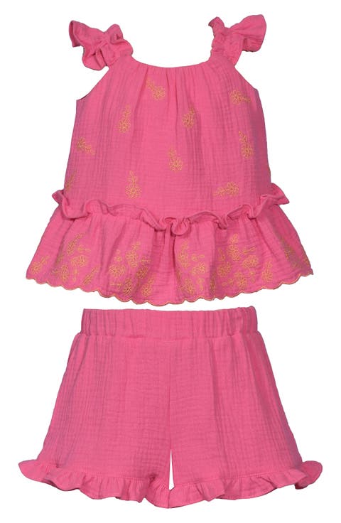 Kids' Cotton Gauze Tank & Shorts Set (Little Kid)