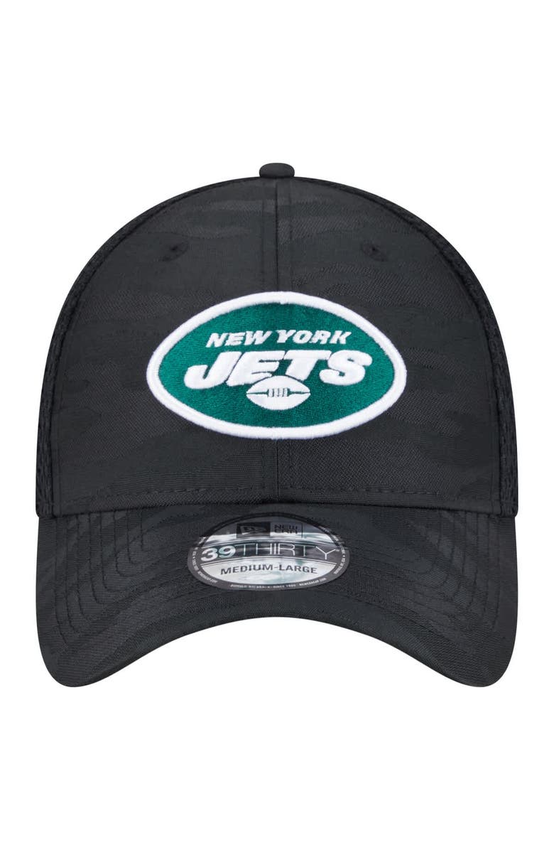 New Era Men's New Era Black New York Jets Active Camo 39THIRTY Flex Hat, Alternate, color, Black