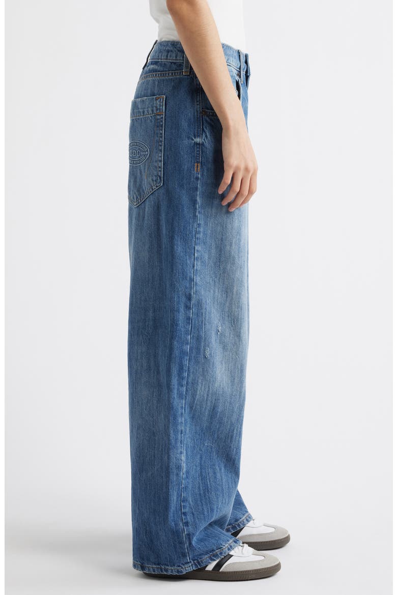 Jaya Baggy Wide Leg Jeans, Alternate, color, LIGHT VINTAGE