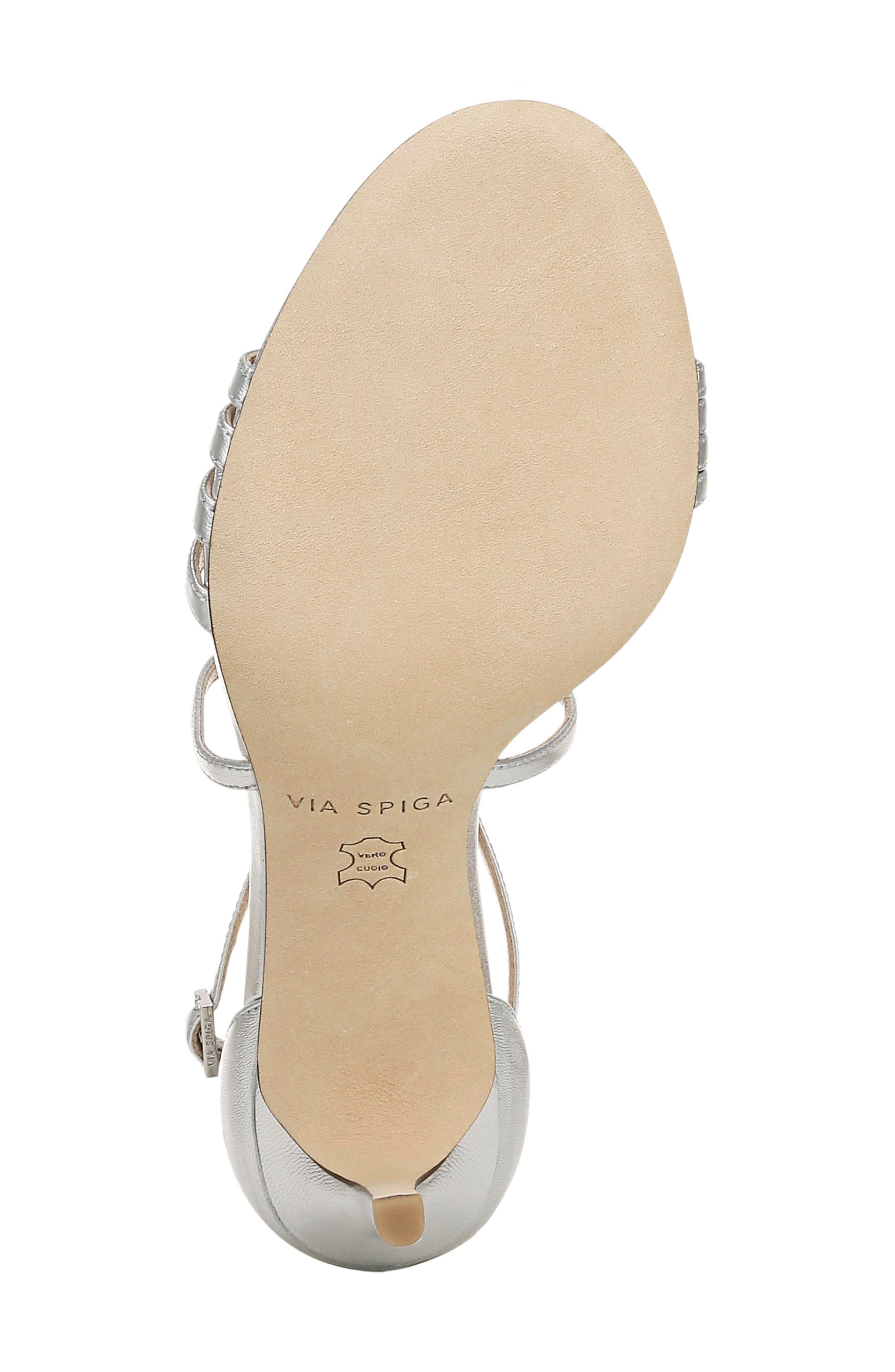 Via Spiga Mila Metallic Sandal, Alternate, color, 