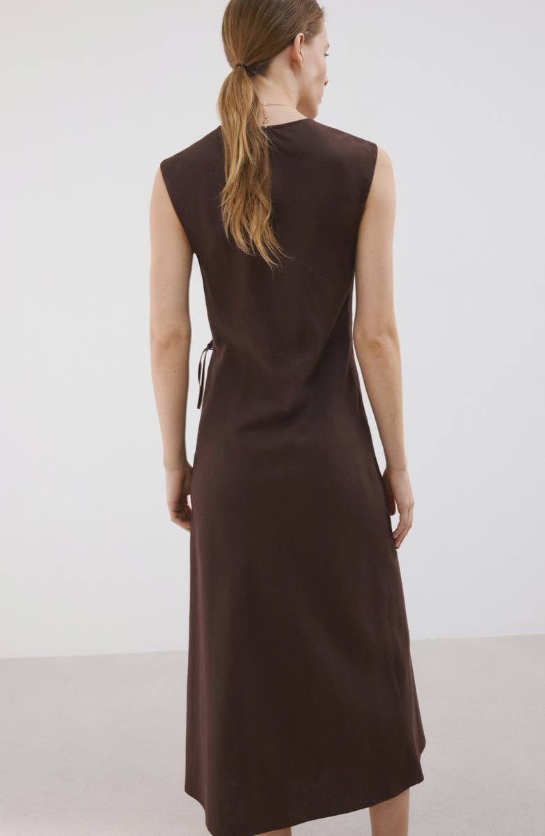 MANGO Wrap Midi Dress, Alternate, color, 