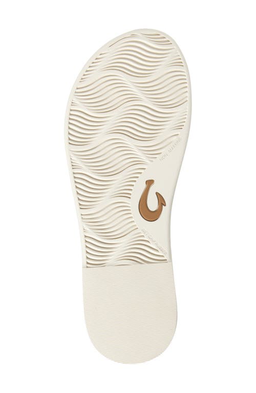 Olukai La'i Slide Sandal In White Sand/white Sand