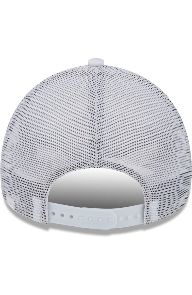 New Era Men's New Era White Cincinnati Bengals Happy A-Frame Trucker 9FORTY Snapback Hat, Alternate, color, 