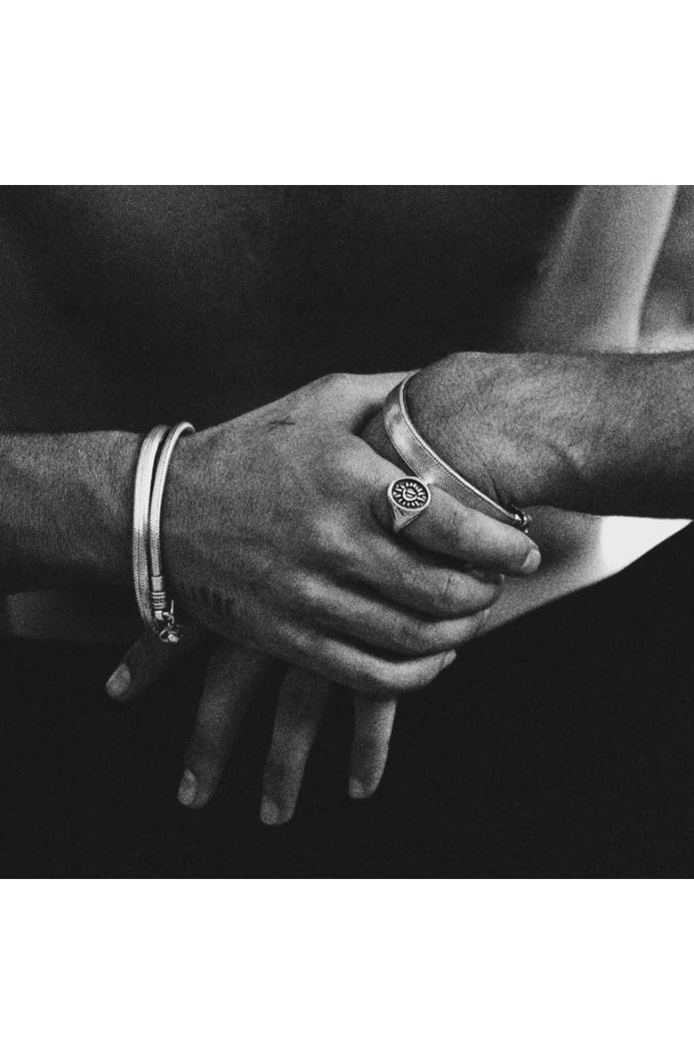 TWOJEYS Men's Midnight Ring, Alternate, color, Silver