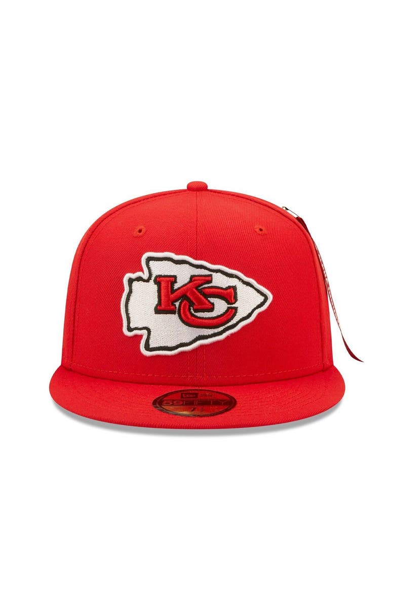 New Era x Alpha Industries Men's New Era x Alpha Industries Red Kansas City Chiefs Alpha 59FIFTY Fitted Hat, Alternate, color, Red