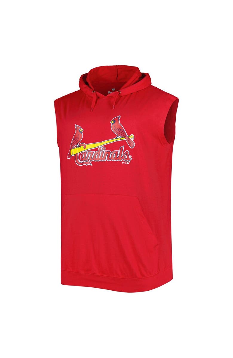 PROFILE Men's Red St. Louis Cardinals Jersey Pullover Muscle Hoodie, Alternate, color,