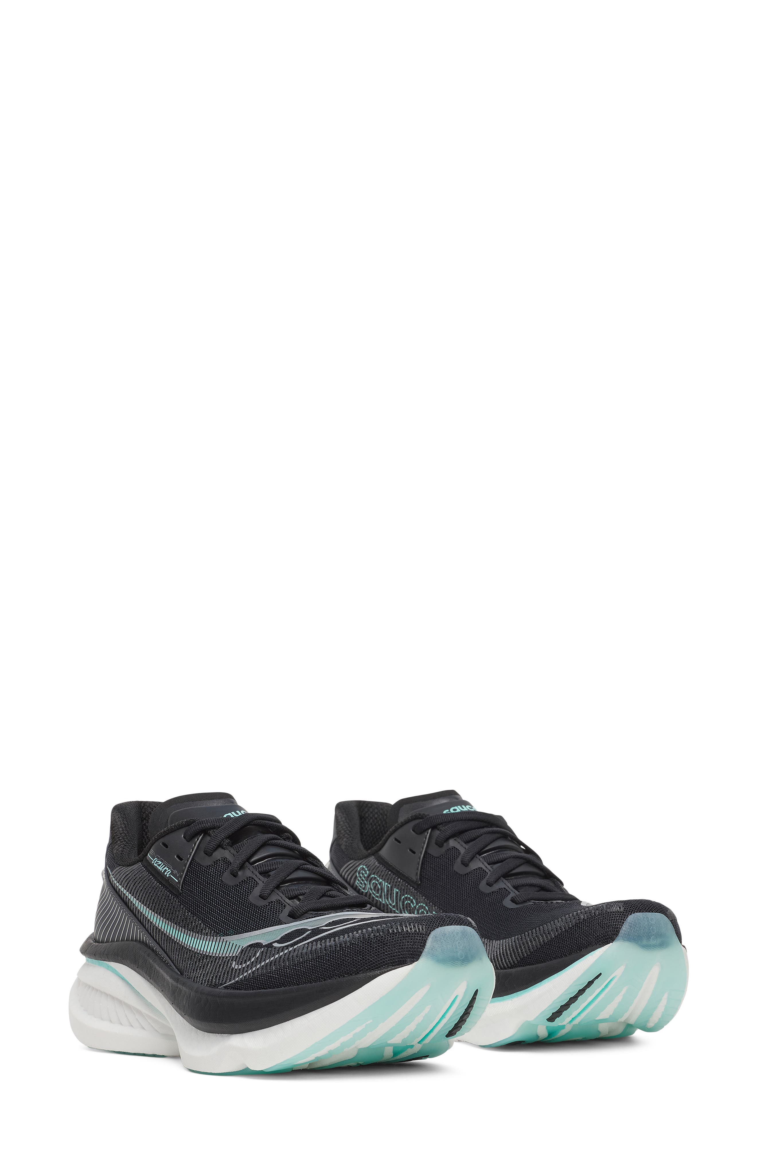 Saucony Endorphin Azura Running Shoe, Main, color, Black/ Aqua