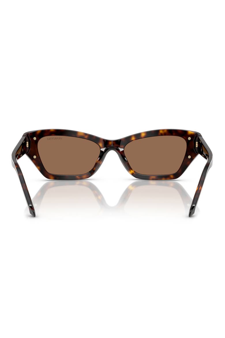 50mm Cat Eye Sunglasses, Alternate, color, DARK HAVANA