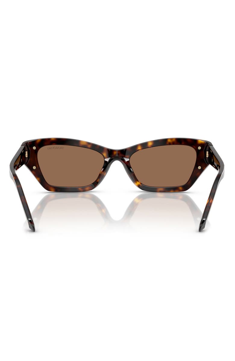 Swarovski 50mm Cat Eye Sunglasses, Alternate, color, Dark Havana