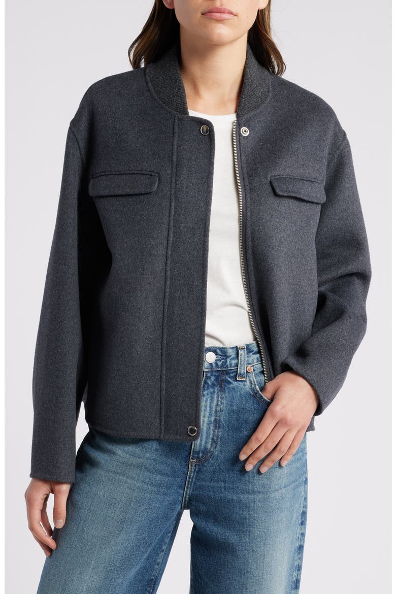 Kinsley Wool Blend Jacket, Main, color, CHARCOAL