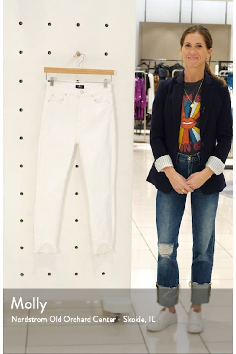 Fray Hem Ankle Skinny Jeans video