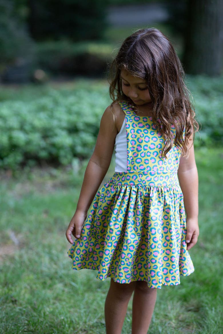 Pinafore Dress, Alternate, color, Cheetah