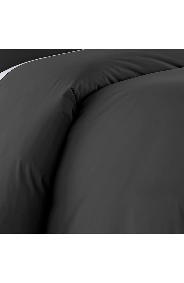 SOUTHSHORE FINE LINENS Ultra-Soft Microfiber Duvet Cover Set, Alternate, color, Black