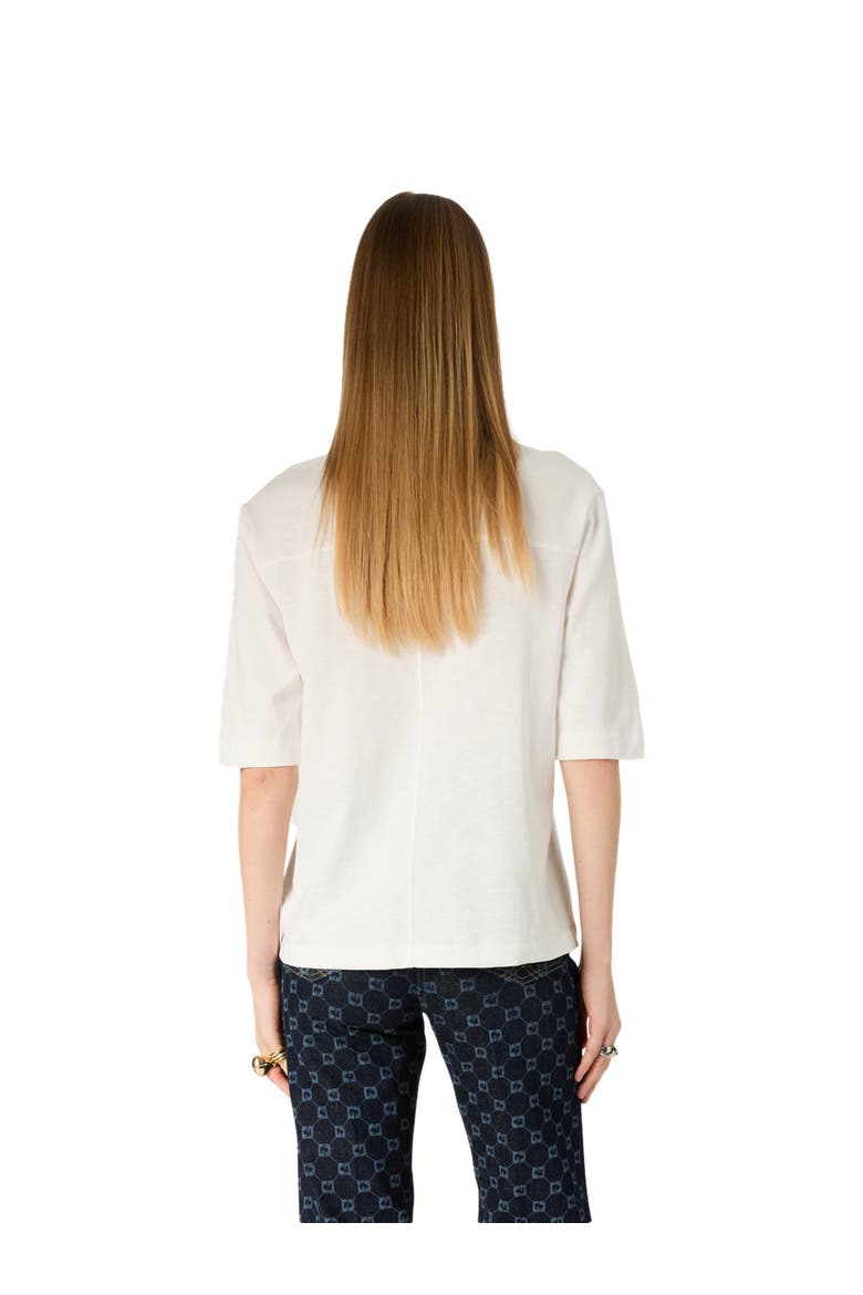 Marisa V-Neck Short Sleeve T-Shirt, Alternate, color, White