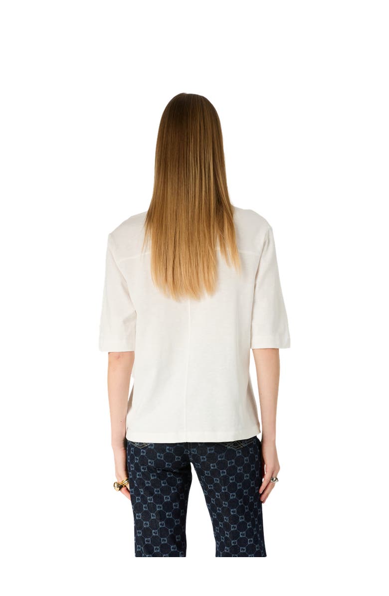 GERARD DAREL Marisa V-Neck Short Sleeve T-Shirt, Alternate, color, White