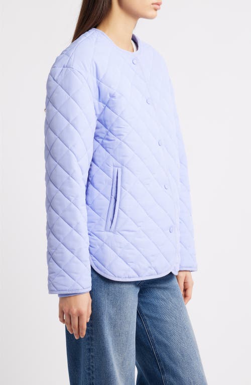 Thread & Supply Quilted Puffer Jacket In Purple