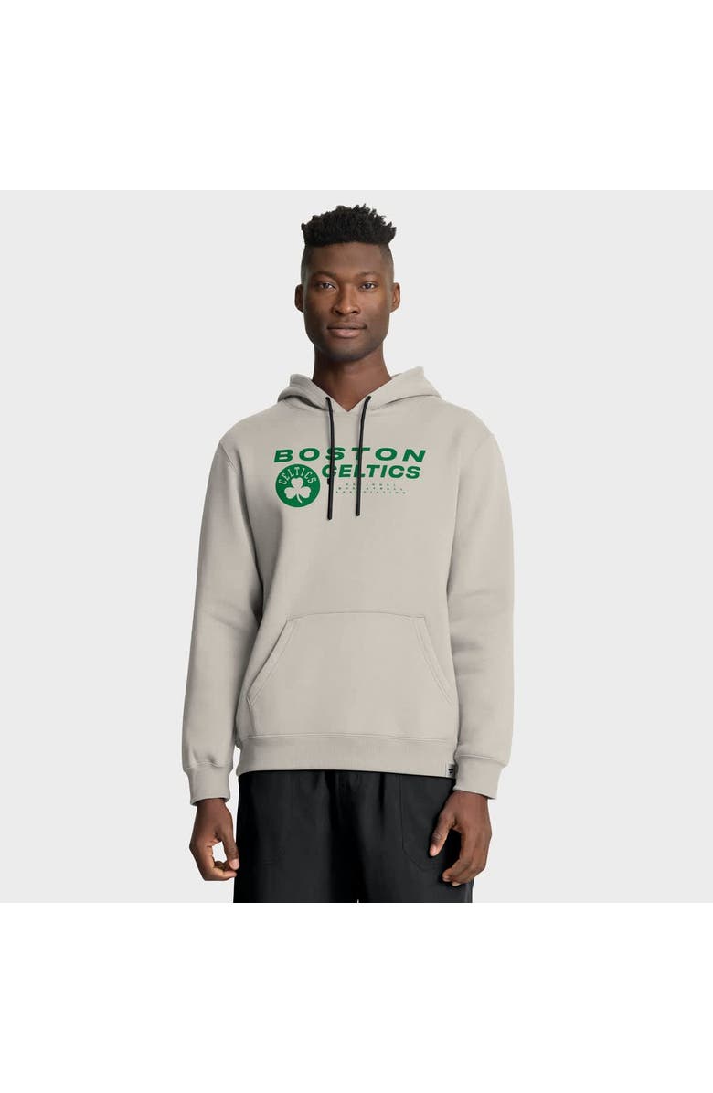 FANATICS Men's Fanatics Off White Boston Celtics Crossover Collection Blocked Shot Premium Pullover Hoodie, Main, color, Cream