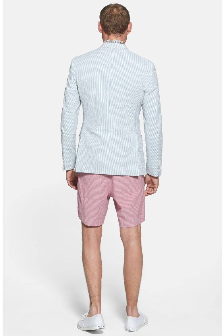 'Gravier' Trim Fit Seersucker Blazer, Alternate, color, BLUE/ WHITE SEERSUCKER