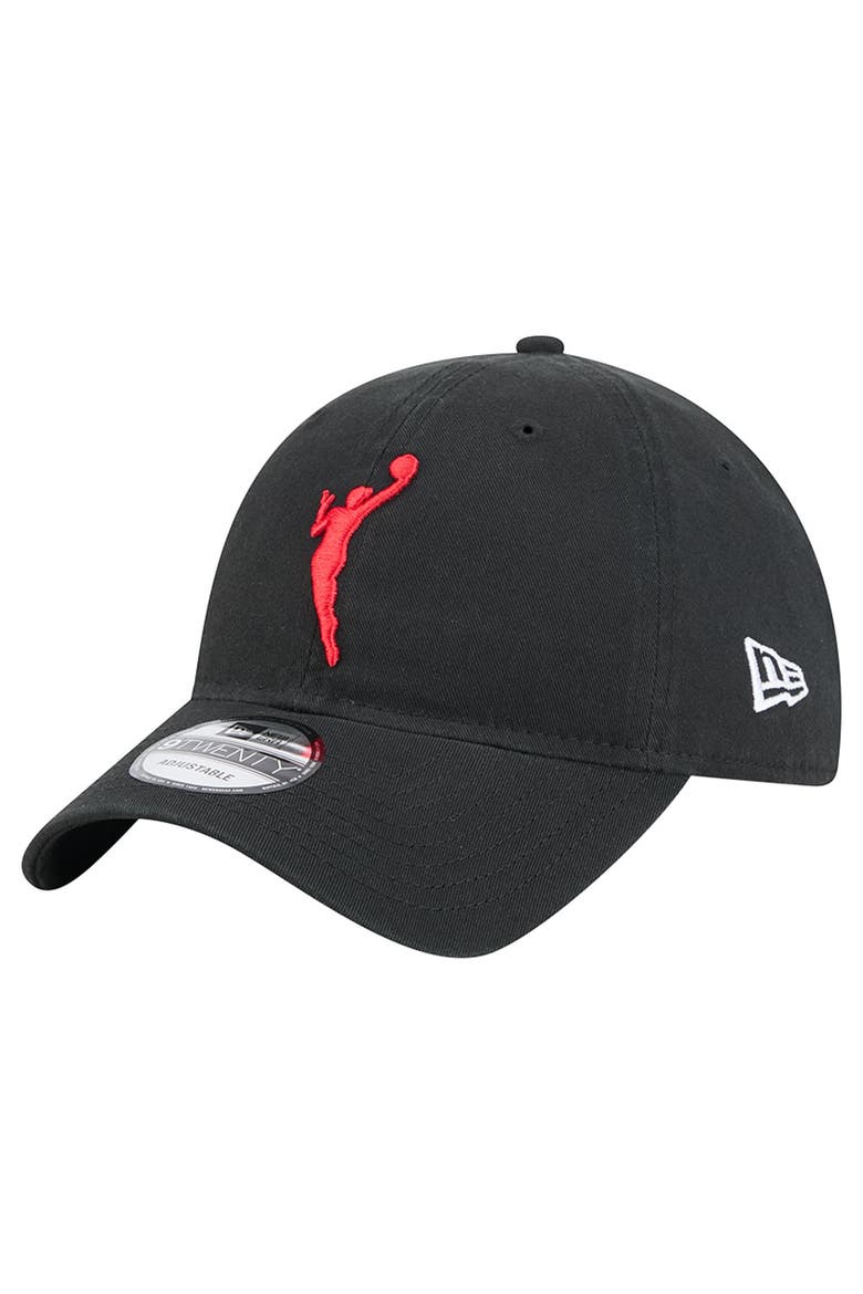 Men's New Era Black Portland Fire Logowoman 9TWENTY Adjustable Hat, Alternate, color, Black