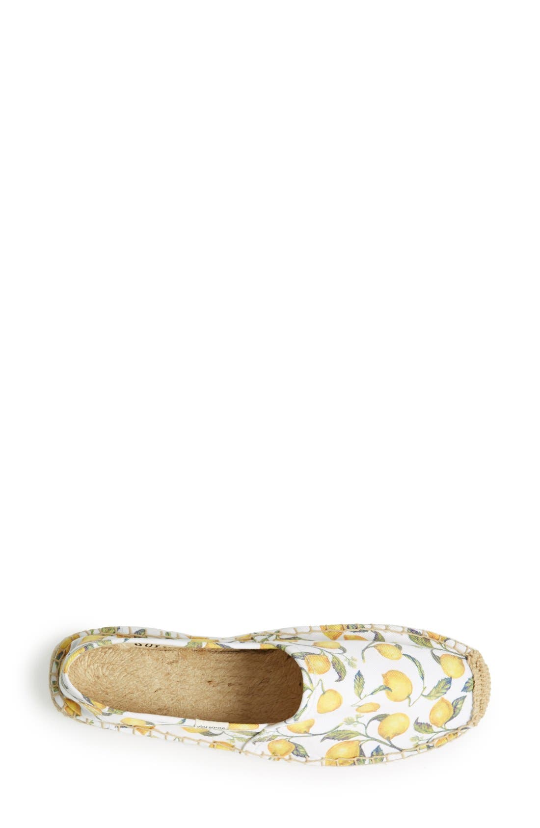 Soludos 'Original Lemon' Print Espadrille Slip-On, Alternate, color, 