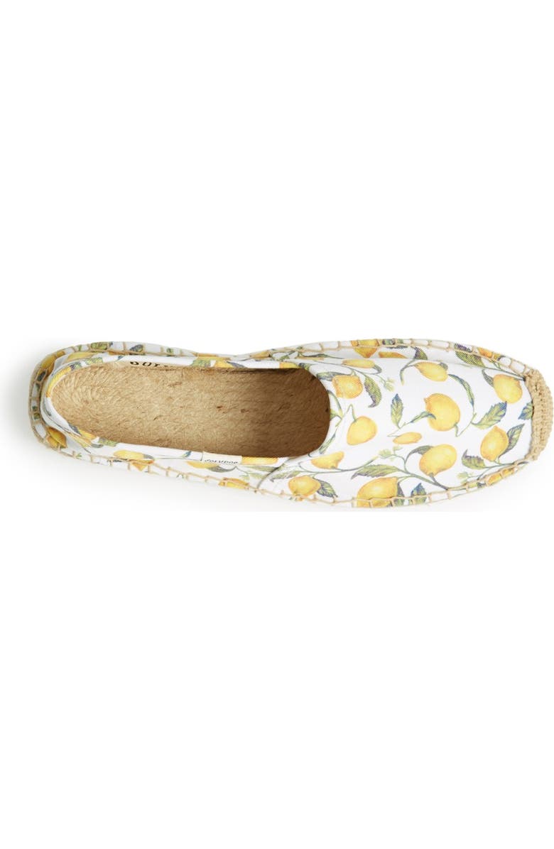Soludos 'Original Lemon' Print Espadrille Slip-On, Alternate, color,