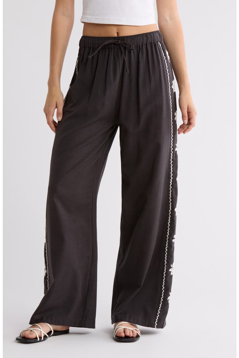 Days End Cotton Blend Drawstring Pants, Main, color, BLACK SANDS