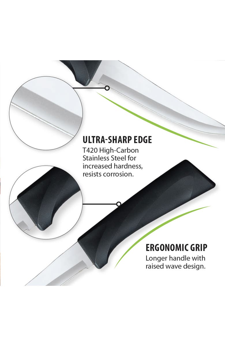 Rada Cutlery 4.375-Inch Super Parer Anthem Wave Handle, Alternate, color, Black