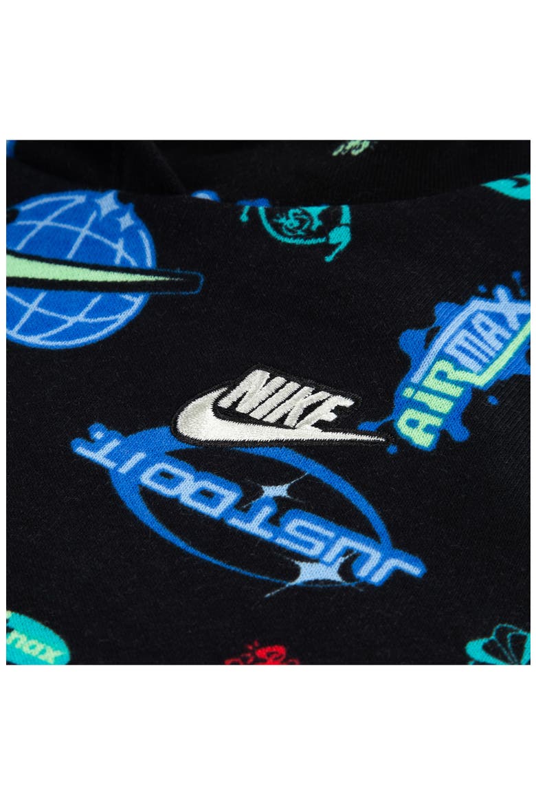 Kids' Sportswear Fleece Hoodie & Joggers Set, Alternate, color, BLACK