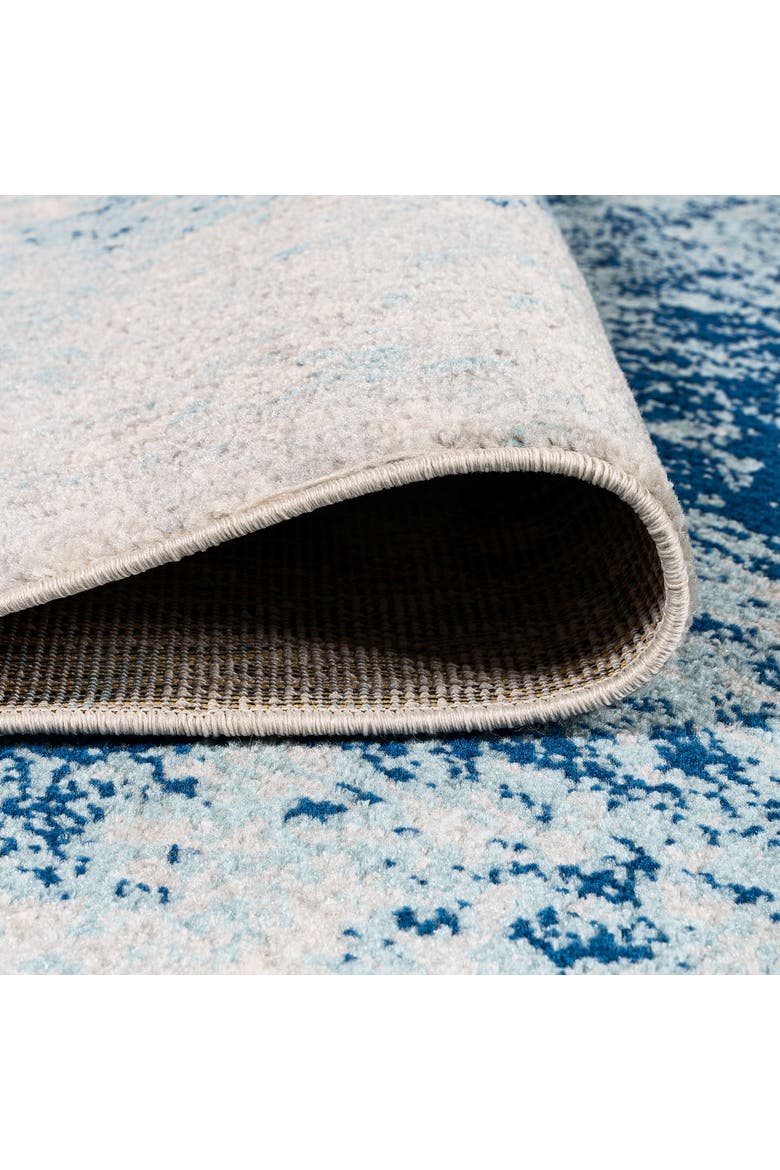 Dune Modern Abstract Area Rug, Alternate, color, Cream/Blue