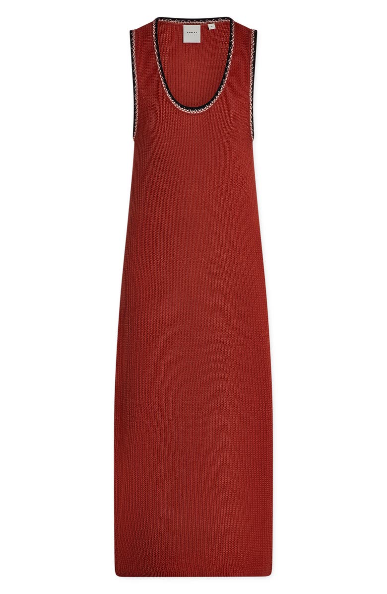 Varley Mikel Knit Cotton Midi Dress, Alternate, color, Bossa Nova