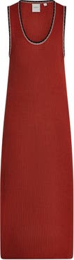 Varley Mikel Knit Cotton Midi Dress