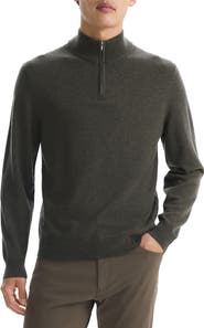 Theory Hilles Quarter Zip Cashmere Sweater
