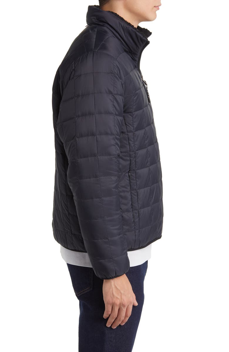 TAION Reversible Fleece Down Jacket, Alternate, color, Black/Black