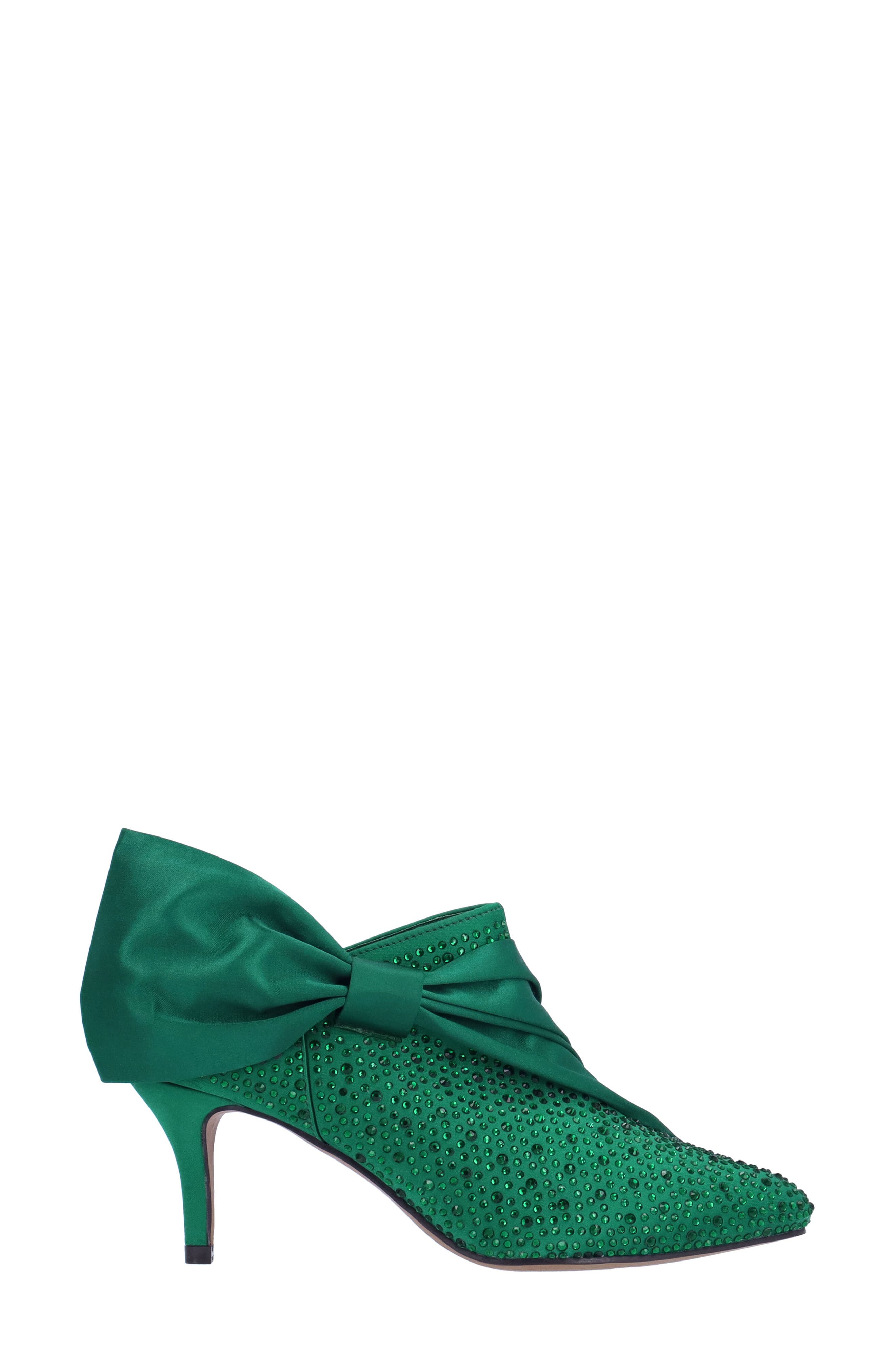 Elettra Pointed Toe Bootie, Alternate, color, EMERALD