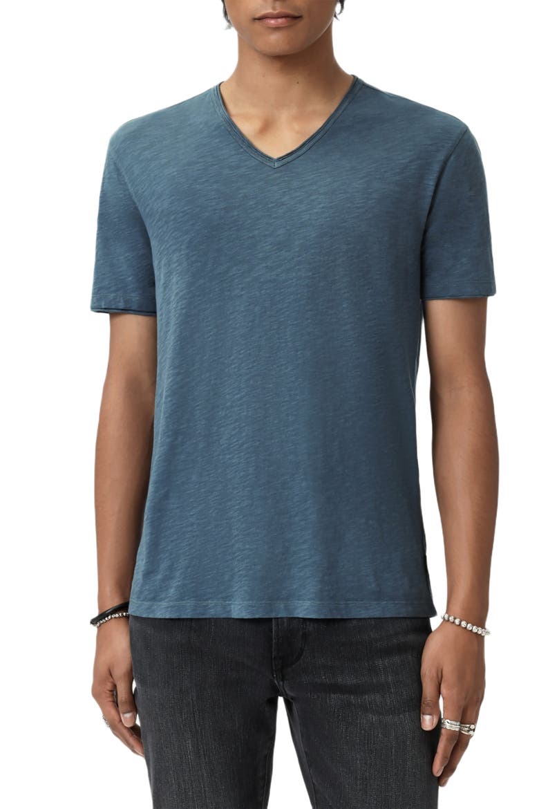 Miles Slub Organic Cotton T-Shirt, Main, color, TITANIUM BLUE
