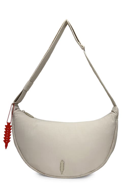 Cleo Large Crescent Crossbody Bag