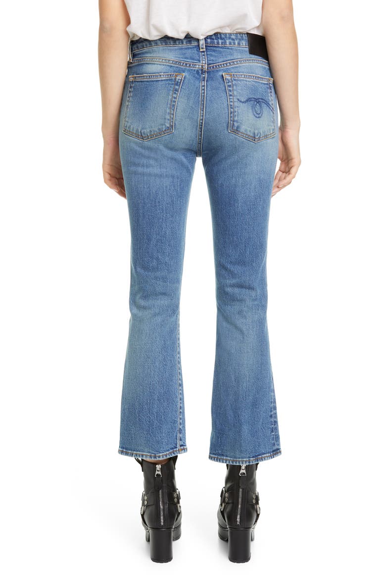High Waist Kick Fit Crop Jeans, Alternate, color, JASPER STRETCH