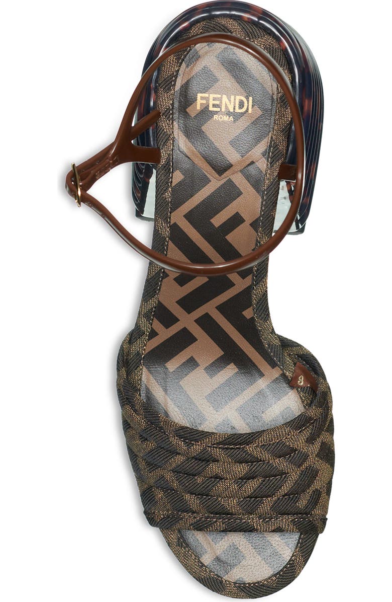 Fendi Promenade Block Heel Sandal, Alternate, color,
